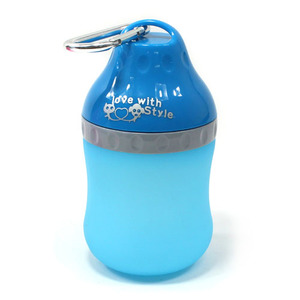 수퍼펫 휴대용 실리콘 물병 BLUE (400ml)